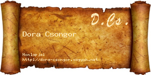 Dora Csongor névjegykártya